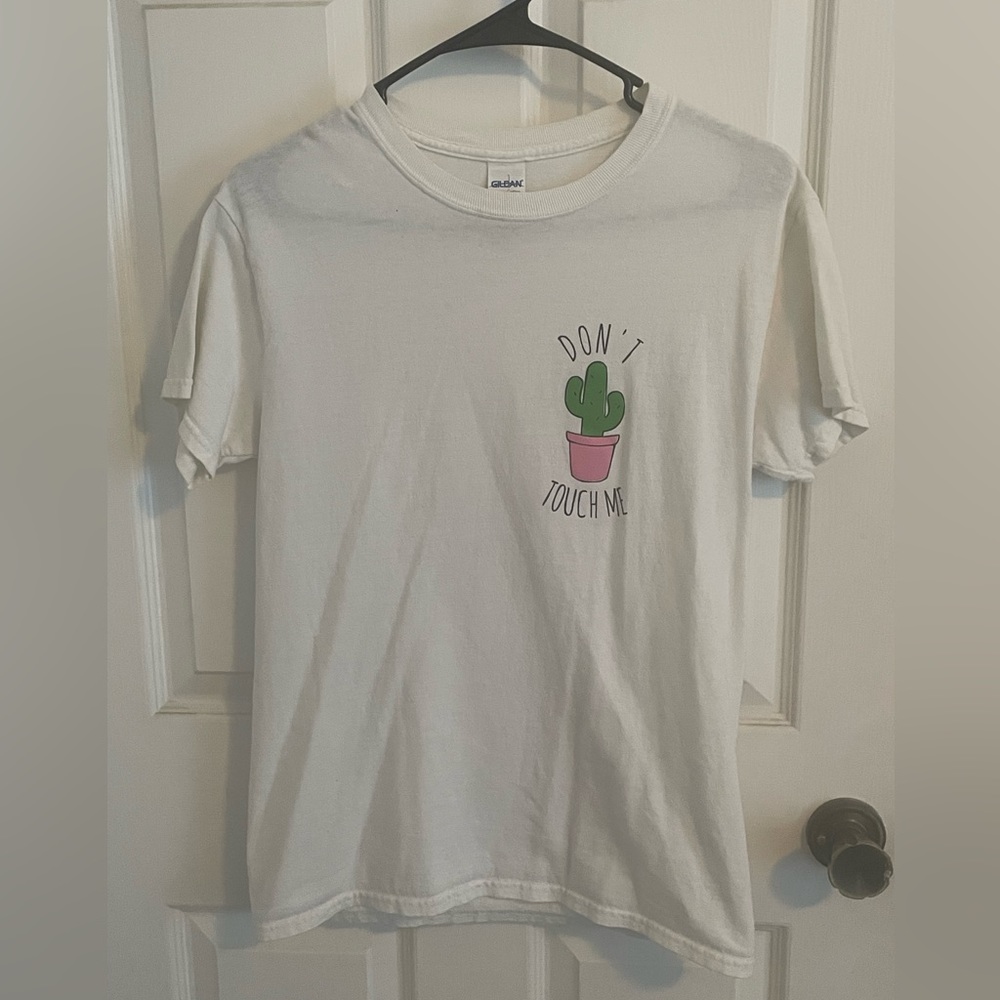 Don’t Touch Me White Cactus Shirt